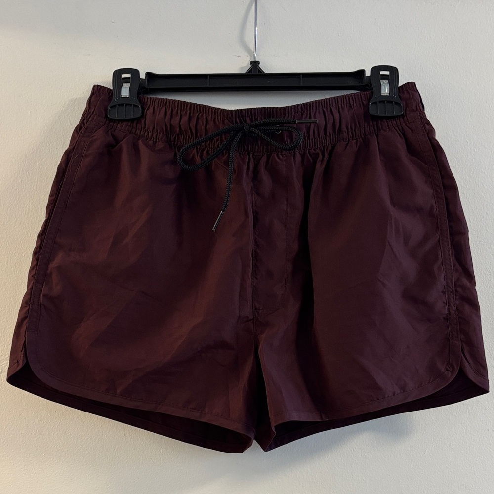 H&M Burgundy Swim Shorts